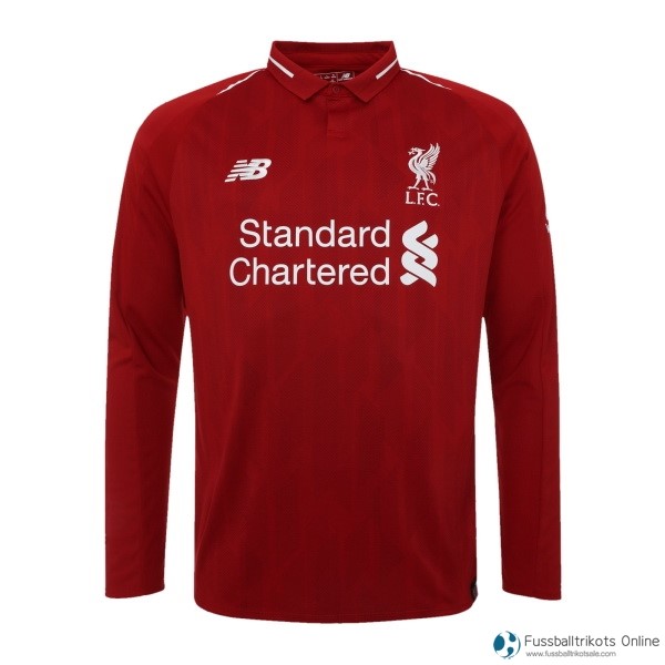 Liverpool Trikot Heim ML 2018-19 Rote Fussballtrikots Günstig